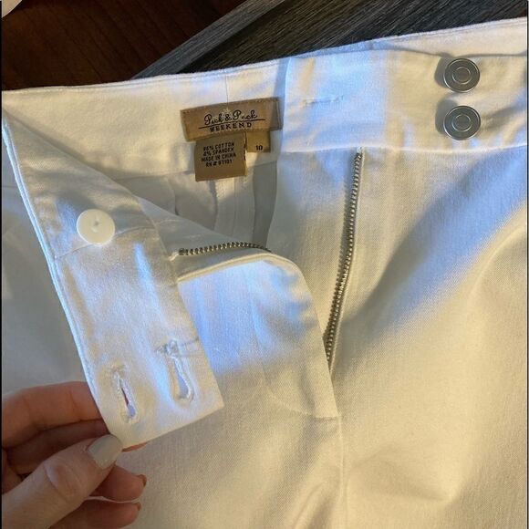 White Crop Pants | 10 | Peck & Peck - Picture 5 of 7